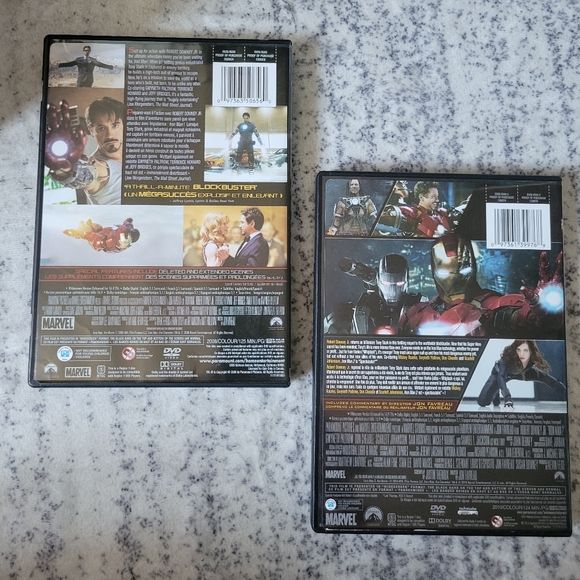 Iron Man 1 & 2 DVDs - Picture 2 of 6